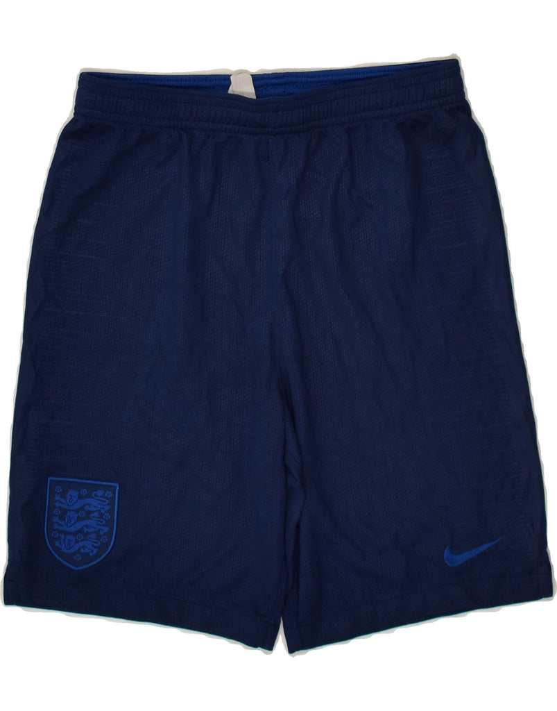 NIKE Boys Dri Fit Sport Shorts 12-13 Years Large  Navy Blue Polyester | Vintage Nike | Thrift | Second-Hand Nike | Used Clothing | Messina Hembry 