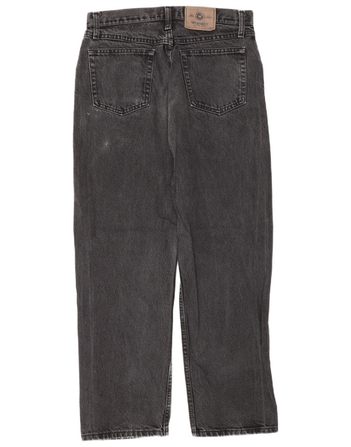 Wrangler Mens Straight Jeans W31 L30 Grey Cotton