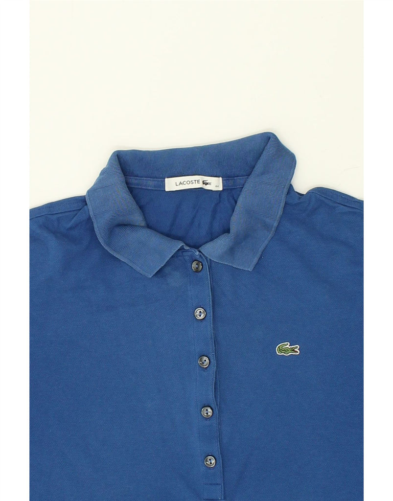 LACOSTE Womens Polo Shirt Size 44 Large Blue Cotton Vintage Lacoste and Second-Hand Lacoste from Messina Hembry 