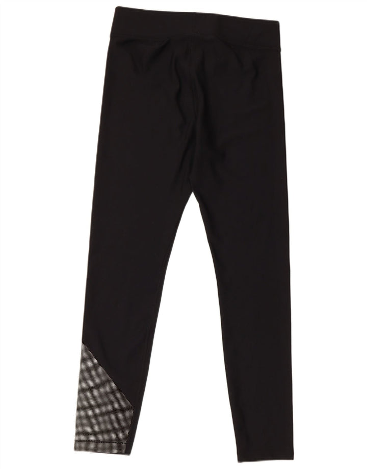 Under Armour Womens Graphic Leggings UK 14 Large Black Colourblock