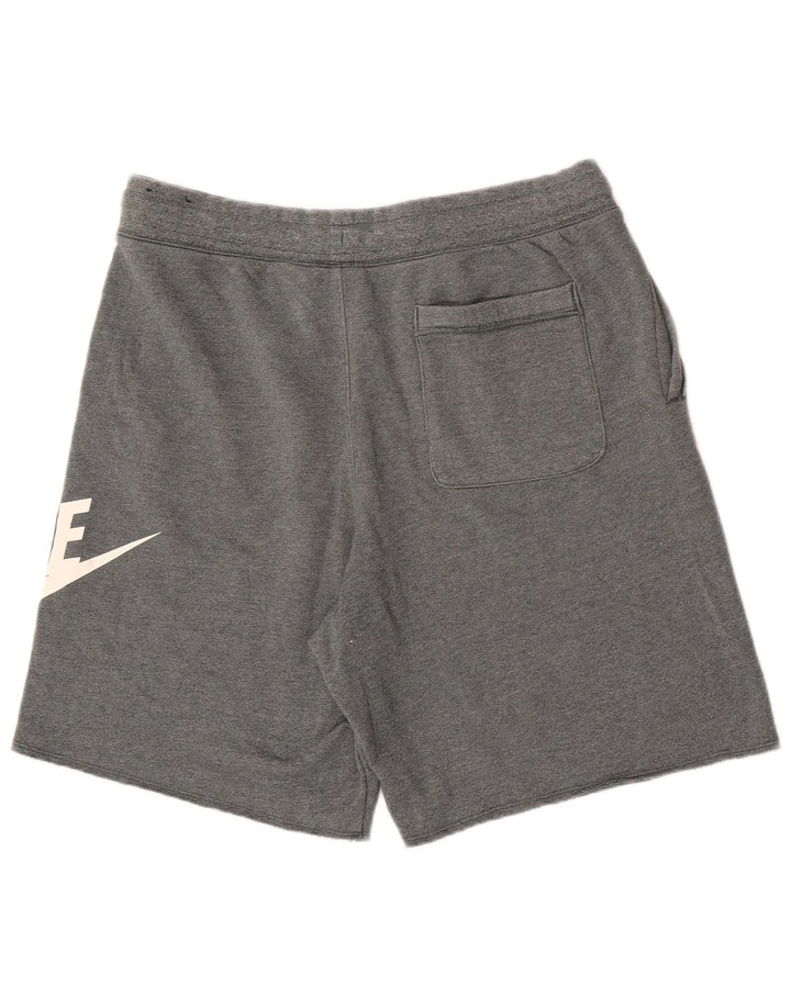 Nike Mens Graphic Sport Shorts Large Grey Cotton