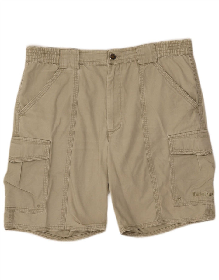 Timberland Mens Cargo Shorts W32 Medium Beige Cotton