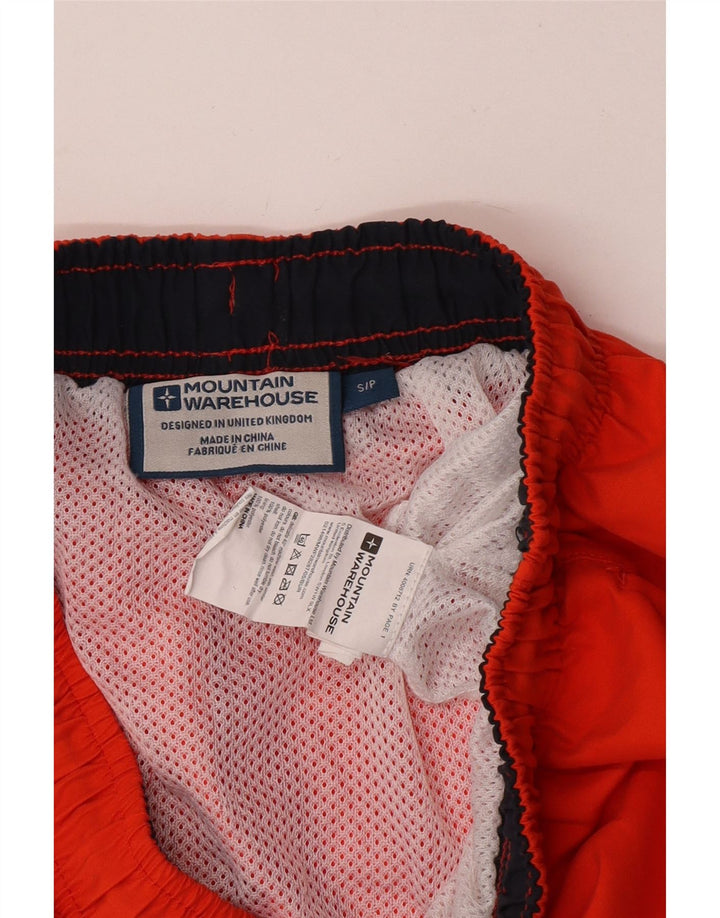 Mountain Warehouse Mens Swimming Shorts Small Orange Polyester