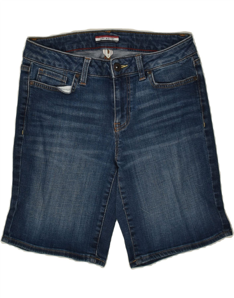 TOMMY HILFIGER Womens Denim Shorts US 2 XS W28 Navy Blue Cotton | Vintage Tommy Hilfiger | Thrift | Second-Hand Tommy Hilfiger | Used Clothing | Messina Hembry 