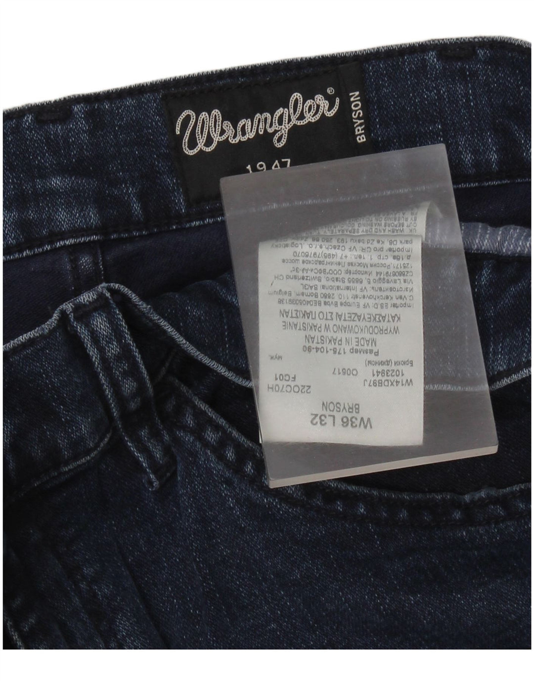 Wrangler Mens Bryson Skinny Jeans W36 L30  Blue Cotton