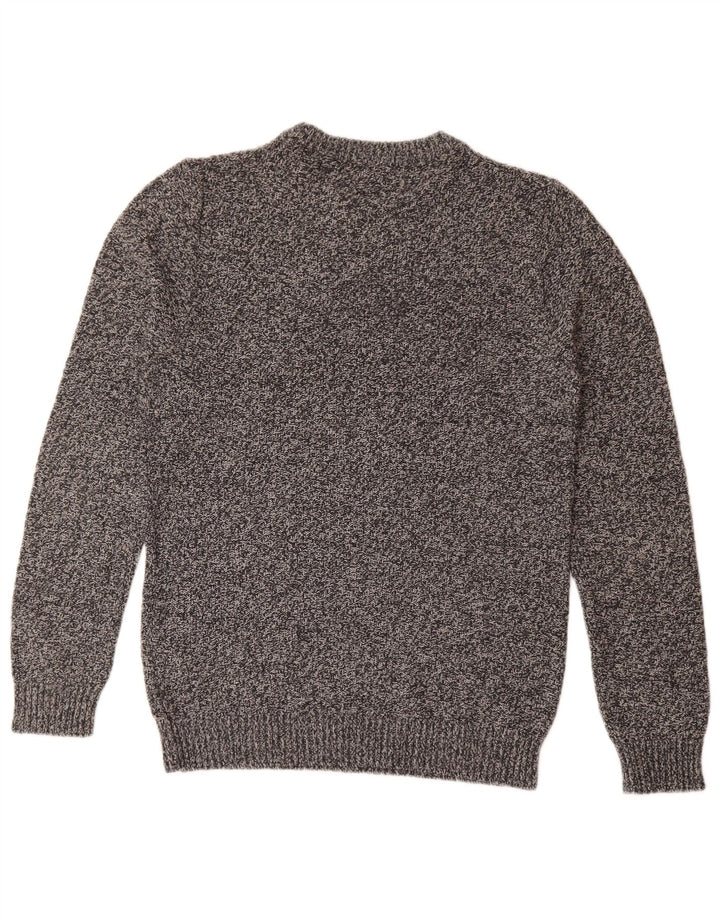 Jack & Jones Mens Crew Neck Jumper Sweater Medium Grey Flecked Cotton