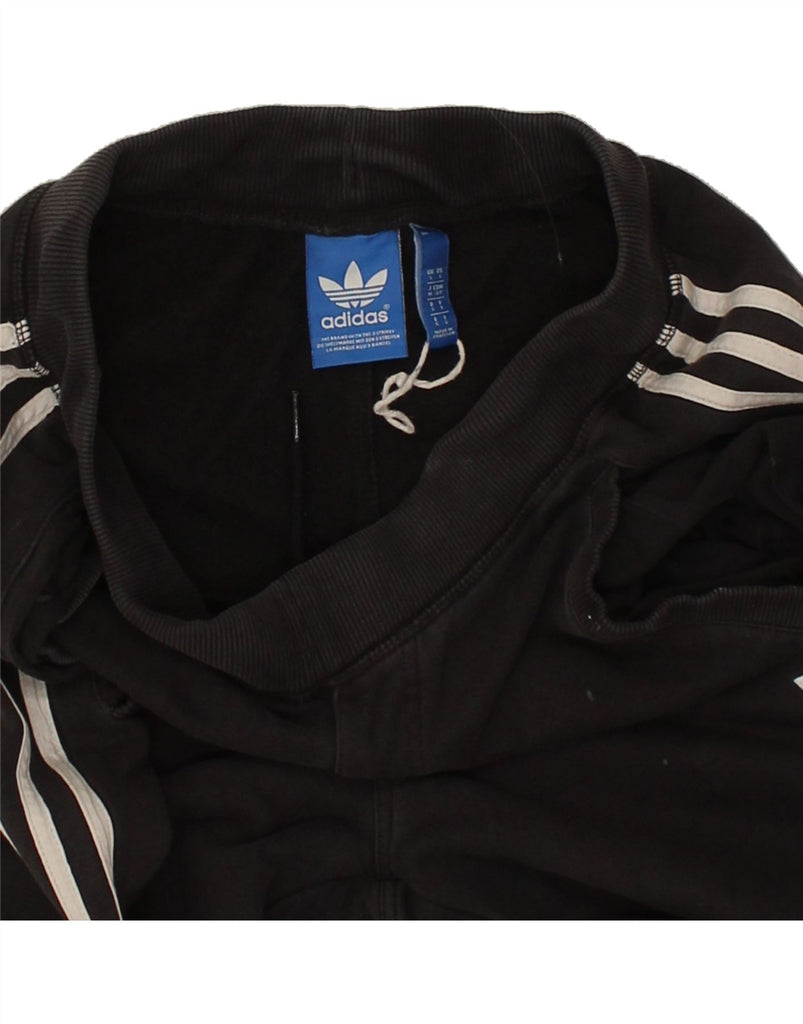 ADIDAS Mens Tracksuit Trousers Joggers Small Black Cotton | Vintage Adidas | Thrift | Second-Hand Adidas | Used Clothing | Messina Hembry 