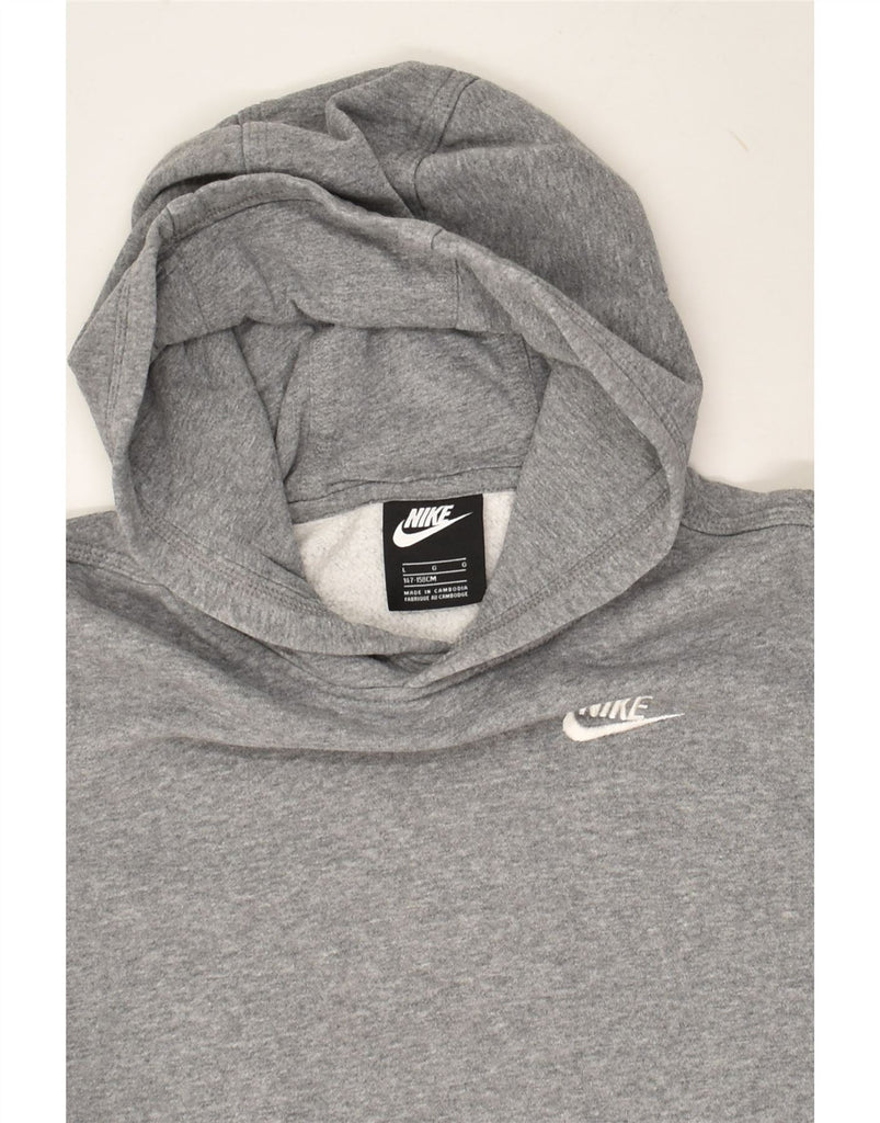 NIKE Boys Graphic Hoodie Jumper 12-13 Years Large Grey Cotton | Vintage Nike | Thrift | Second-Hand Nike | Used Clothing | Messina Hembry 