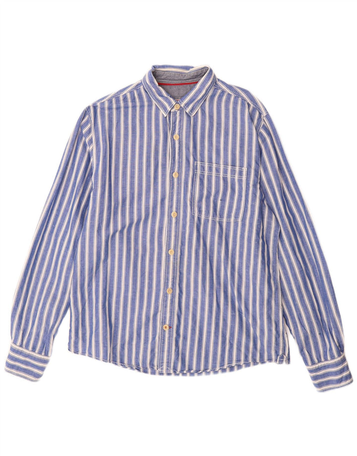 Fat Face Mens Shirt Medium Blue Striped