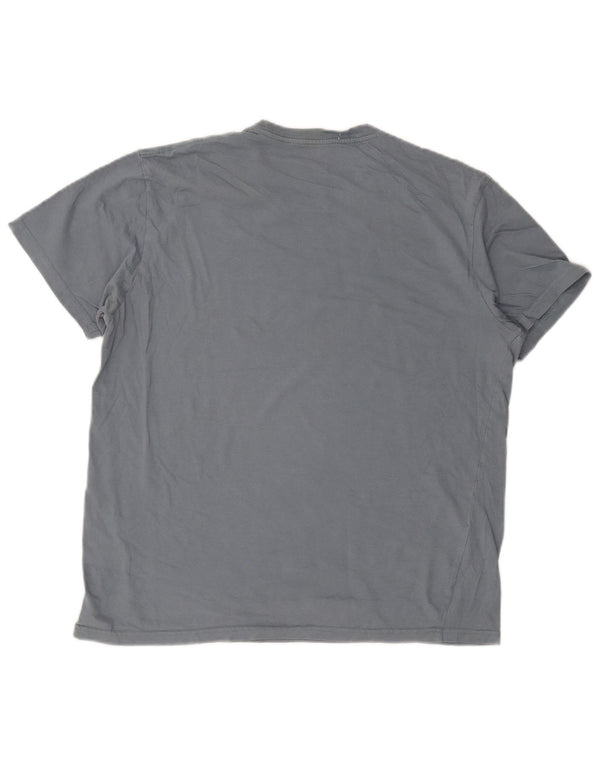 Volcom Mens Modern Fit Graphic T-Shirt Top Large Blue Cotton