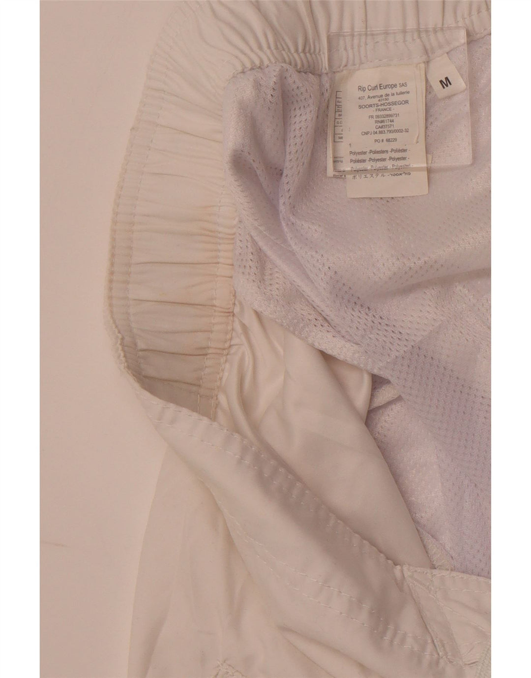 RIP CURL Mens Graphic Swimming Shorts Medium White Colourblock Polyester