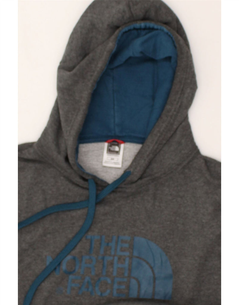 THE NORTH FACE Mens Graphic Hoodie Jumper Medium Grey Cotton | Vintage The North Face | Thrift | Second-Hand The North Face | Used Clothing | Messina Hembry 
