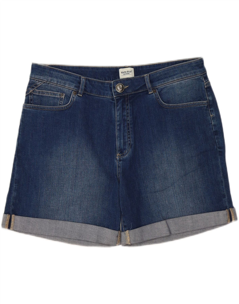 WHITE STUFF Womens Boyfriend Denim Shorts EU 44 Large W38 L5 Navy Blue Vintage White Stuff and Second-Hand White Stuff from Messina Hembry 