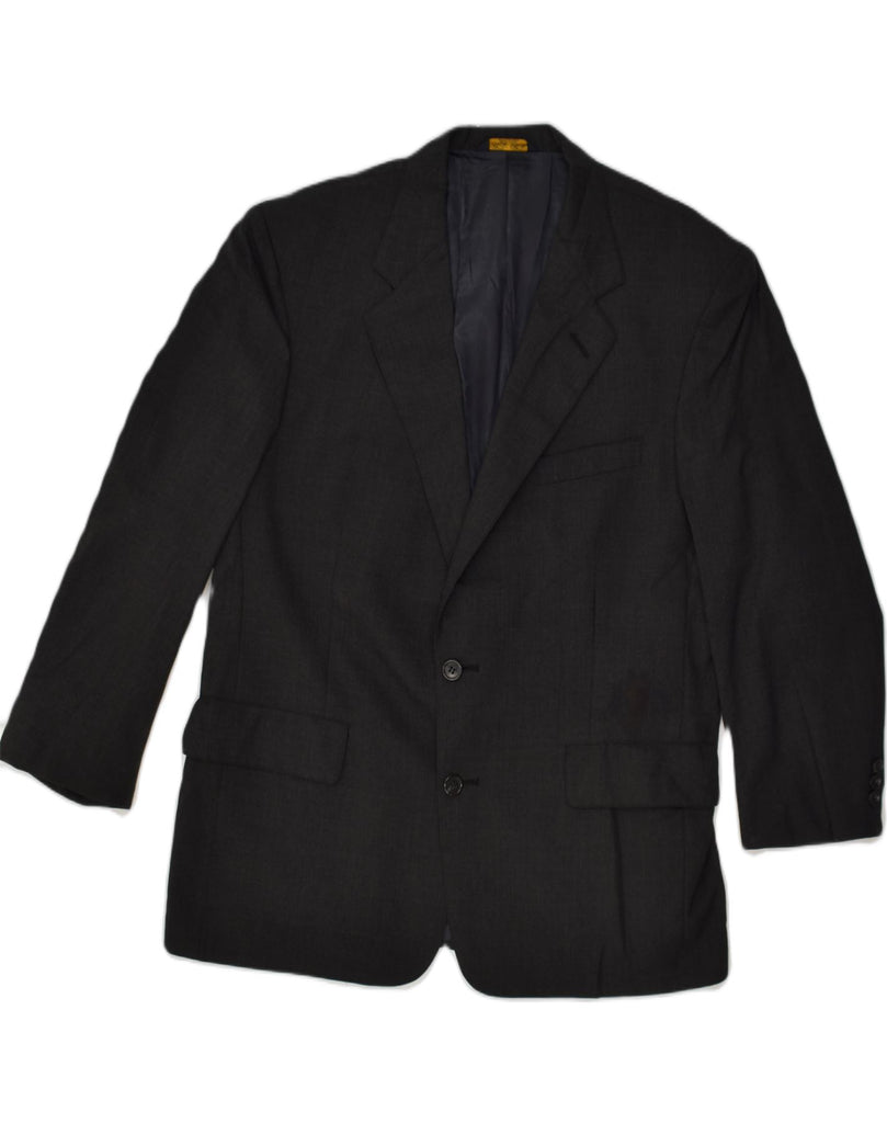 BROOKS BROTHERS Mens 2 Button Blazer Jacket UK 40 Large Black Wool | Vintage Brooks Brothers | Thrift | Second-Hand Brooks Brothers | Used Clothing | Messina Hembry 