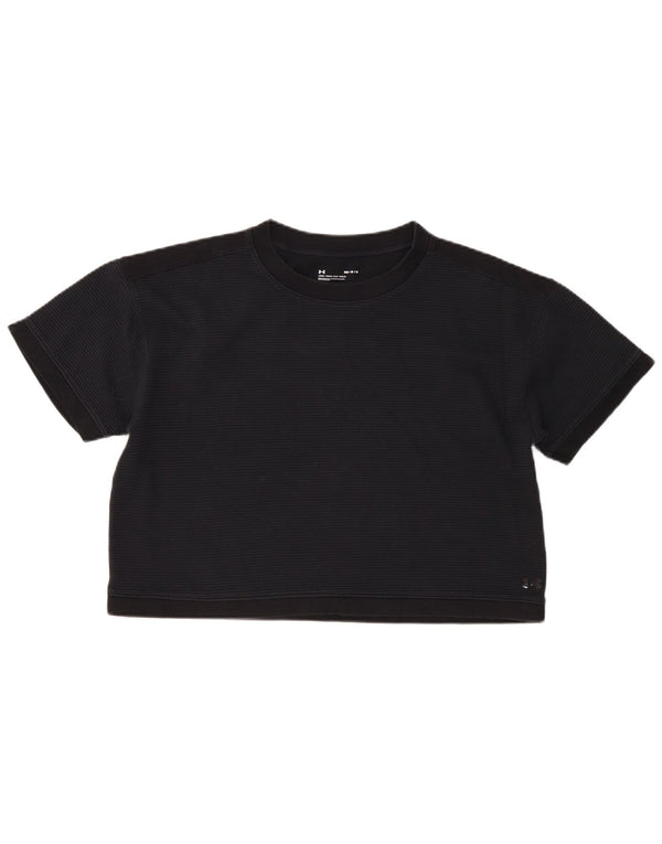 Under Armour Womens Oversized Graphic T-Shirt Top UK 14 Medium Black