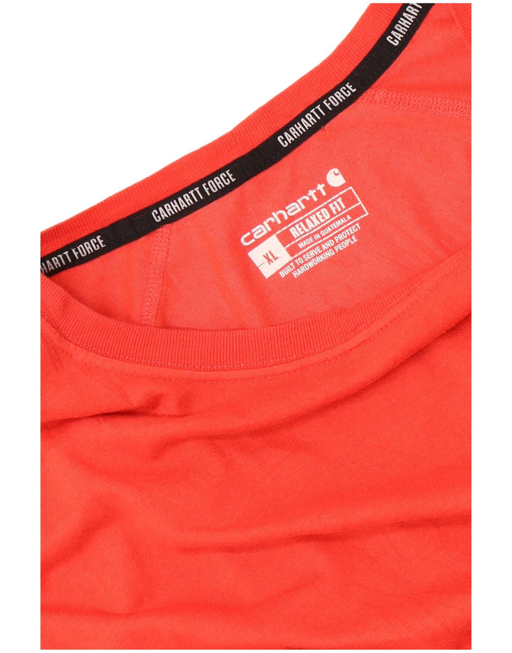 Carhartt Mens Relaxed Fit T-Shirt Top XL Red