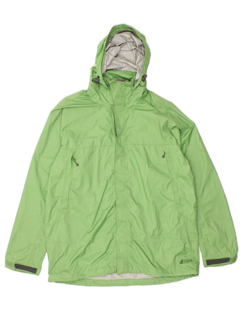 MOUNTAIN EQUIPMENT Womens Hooded Rain Jacket UK 16 Large Green Polyamide | Vintage Mountain Equipment | Thrift | Second-Hand Mountain Equipment | Used Clothing | Messina Hembry 