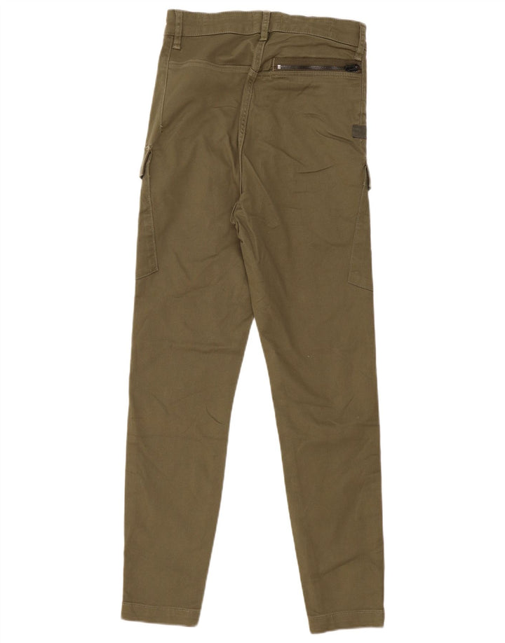 G-STAR Mens Slim Cargo Trousers W28 L30 Khaki Cotton