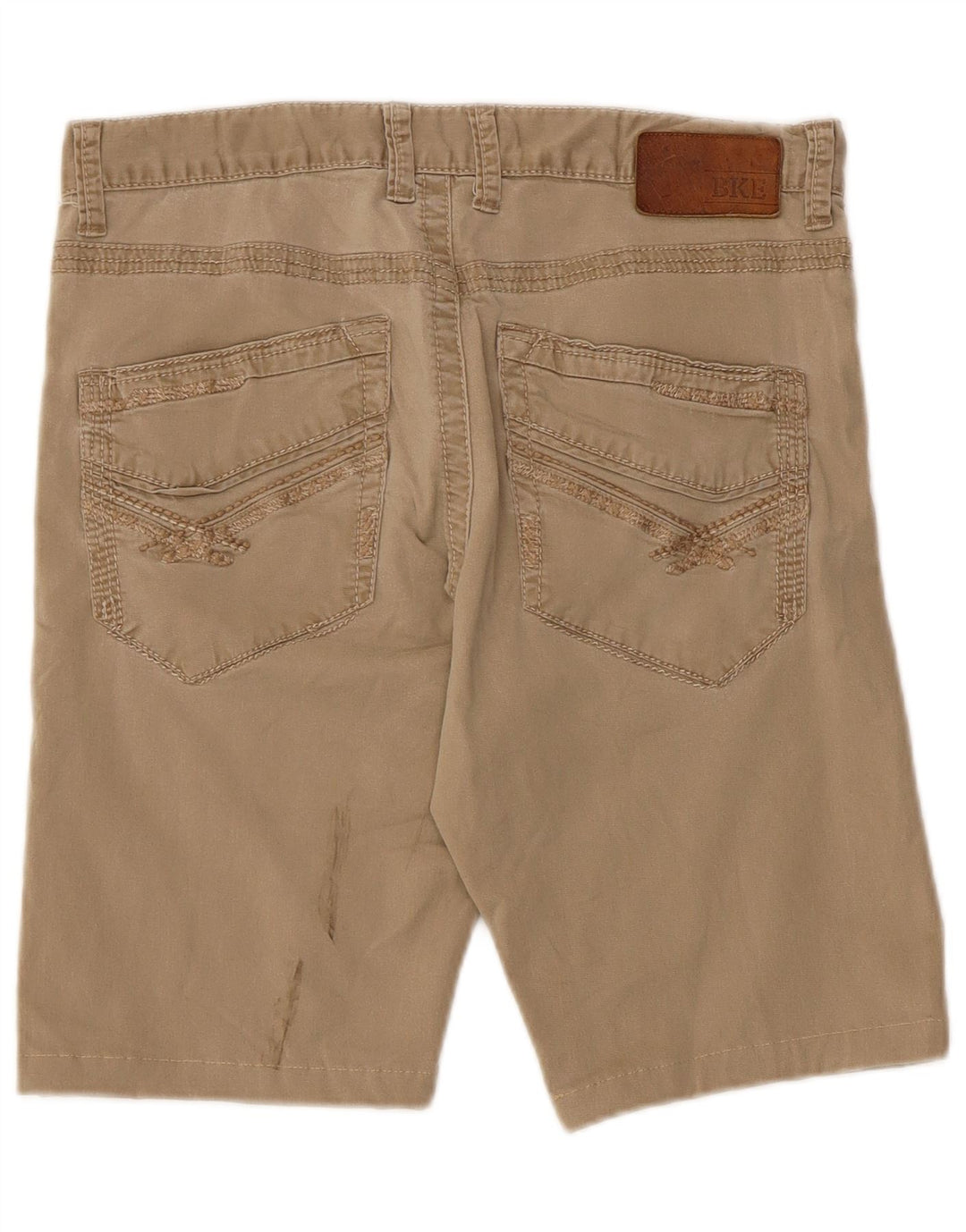 BKE Mens Jake Casual Shorts W32 Medium Beige Cotton
