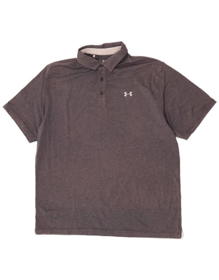 Under Armour Mens Heat Gear Polo Shirt 2XL Grey