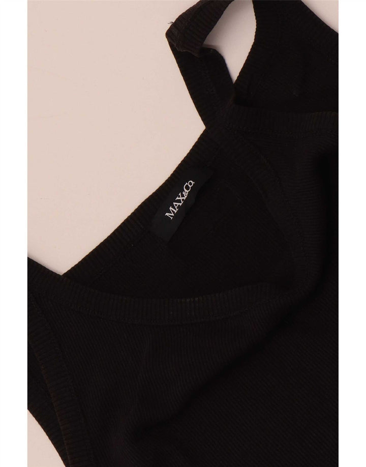 Max & Co. Womens Cami Top UK 4 XS Black