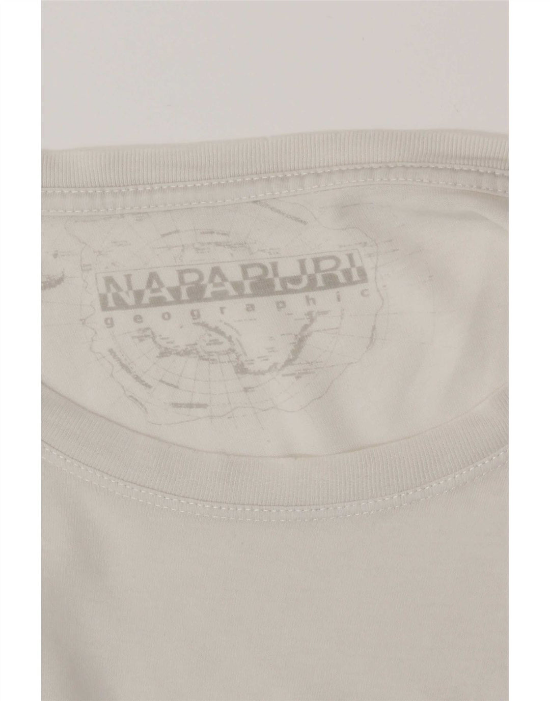 Napapijri Mens Graphic T-Shirt Top XL White