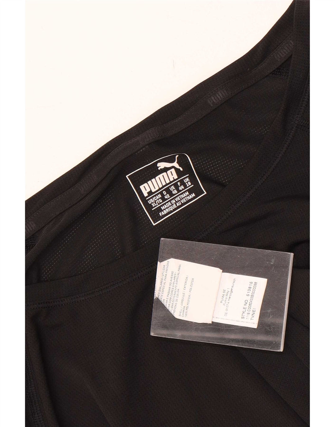 Puma Womens Top Long Sleeve UK 16 Large Black Polyester