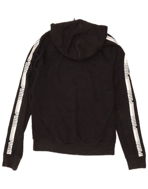 Puma Womens Graphic Hoodie Jumper UK 10 Small Black
