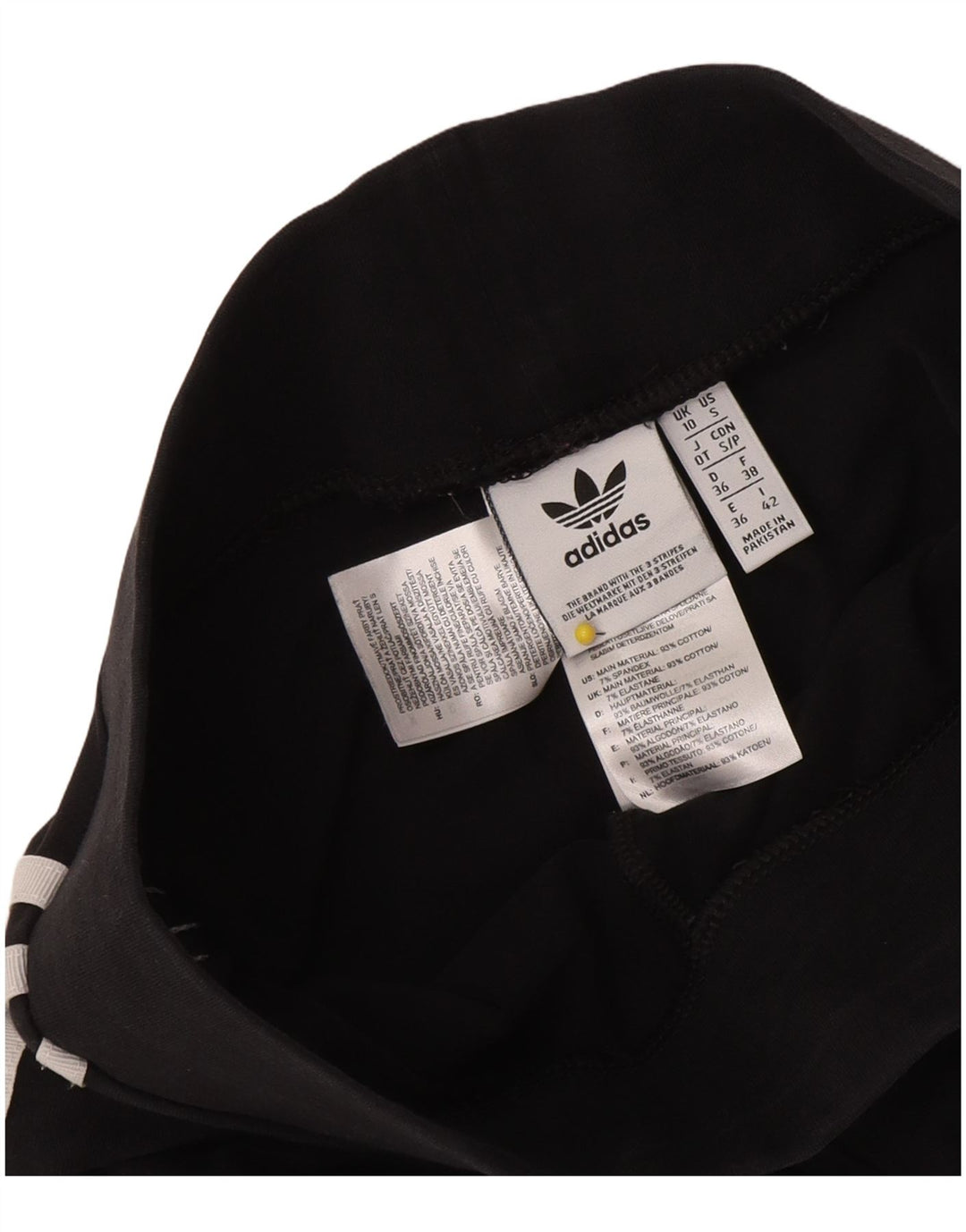 Adidas Womens Leggings UK 10 Small Black Cotton
