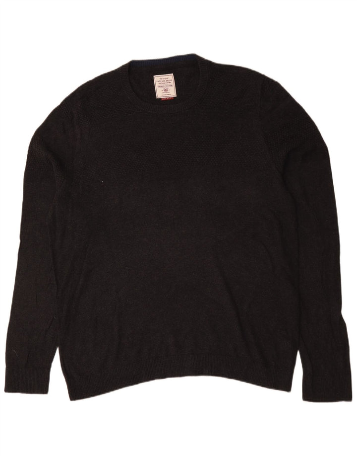 Fat Face Mens Crew Neck Jumper Sweater 2XL Grey Cotton