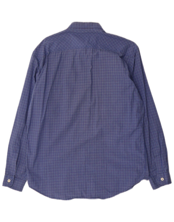 Levi's Mens Shirt Medium Blue Check Cotton