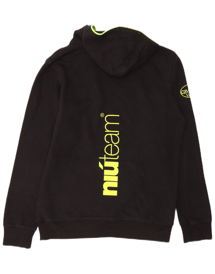 Mizuno Mens Graphic Hoodie Jumper Large Black Cotton