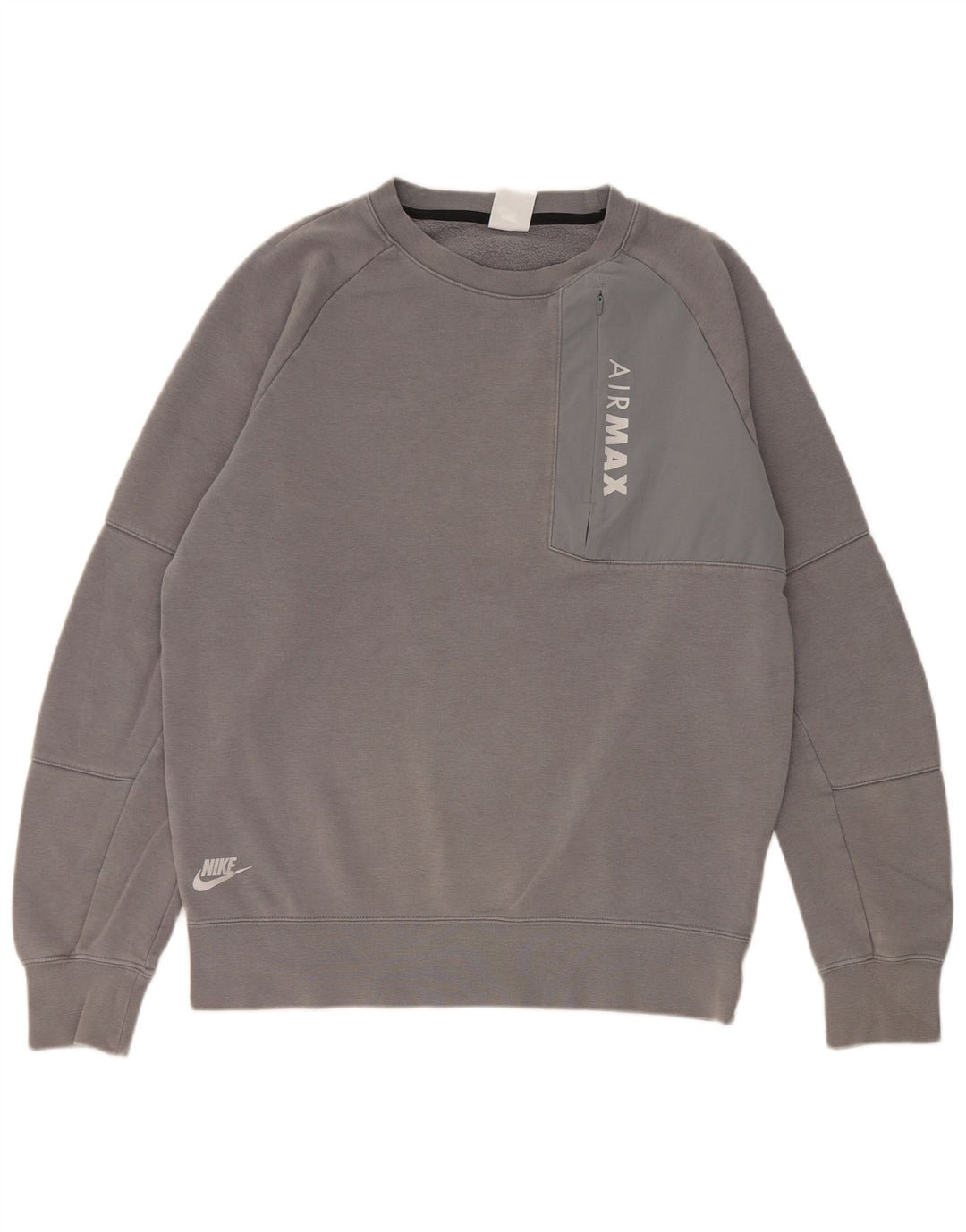 Nike Mens Graphic Sweatshirt Jumper Medium Grey Cotton