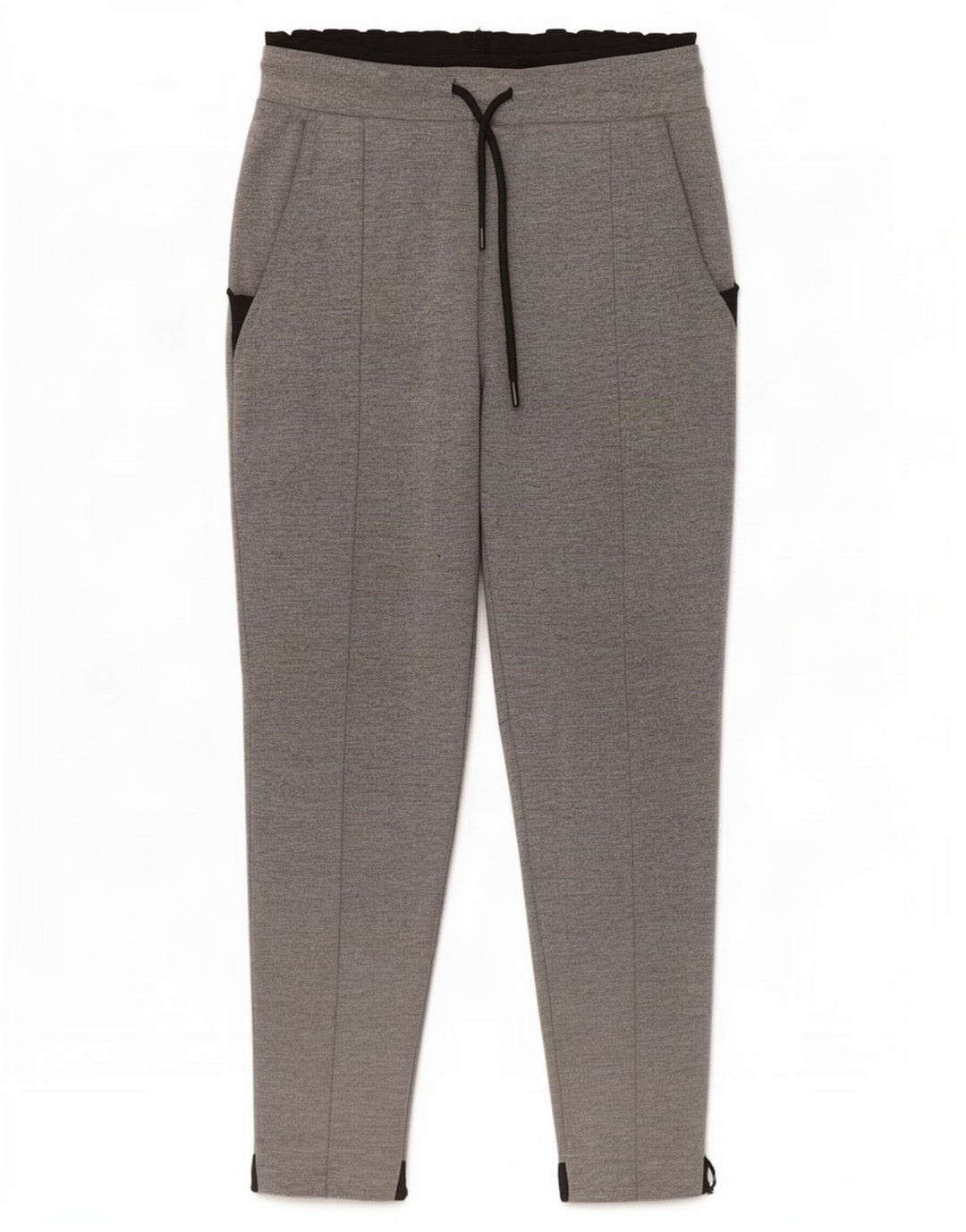 Zara Mens Crop Tracksuit Trousers Medium Grey Colourblock