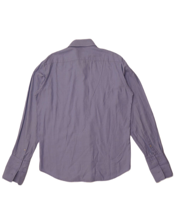 Hugo Boss Mens Regular Fit Formal Shirt Size 39 15 1/2 Medium Blue