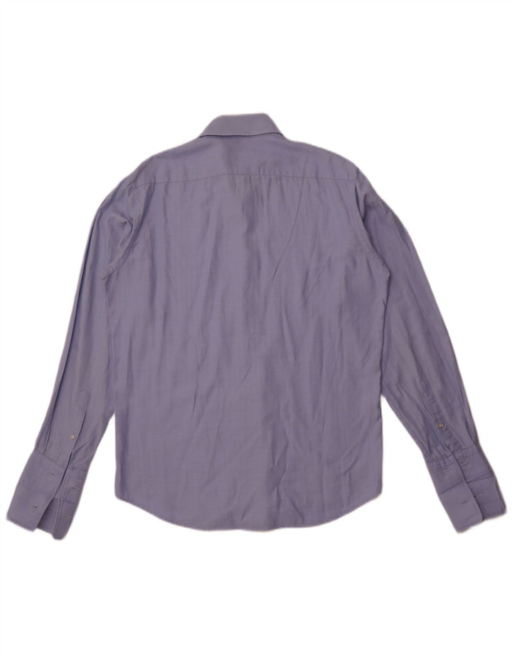 Hugo Boss Mens Regular Fit Formal Shirt Size 39 15 1/2 Medium Blue