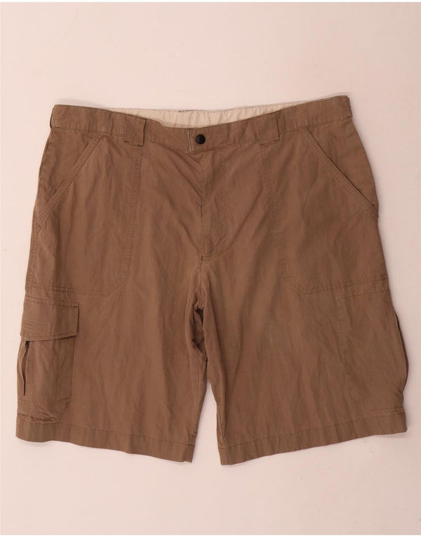 Marks & Spencer Mens Blue Harbour Cargo Shorts W38 XL Beige Cotton