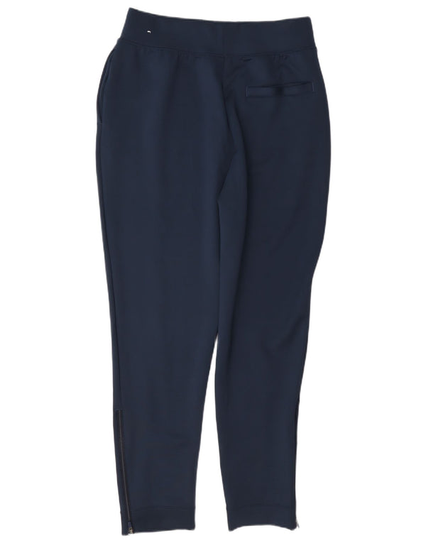 Nike Womens Dri Fit Slim Tracksuit Trousers Joggers UK 14 Medium Navy Blue