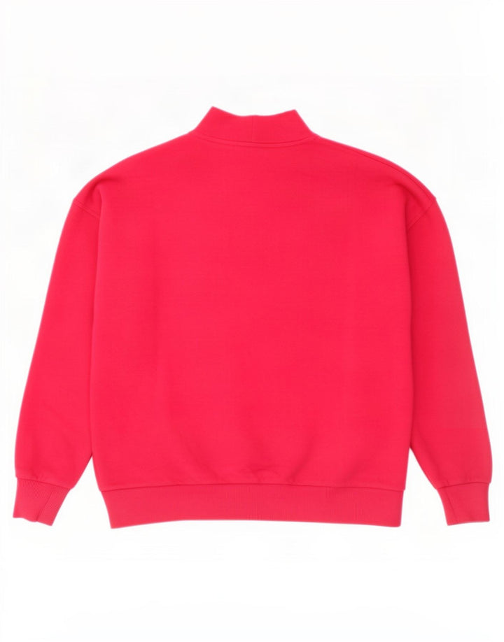 Colmar Womens Graphic Oversized Sweatshirt Jumper UK 10 Small Pink Cotton