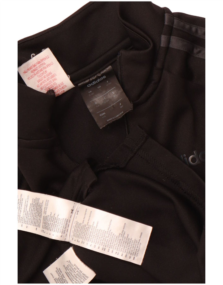 Adidas Boys Climalite Zip Neck Pullover Tracksuit Top 13-14 Years Black
