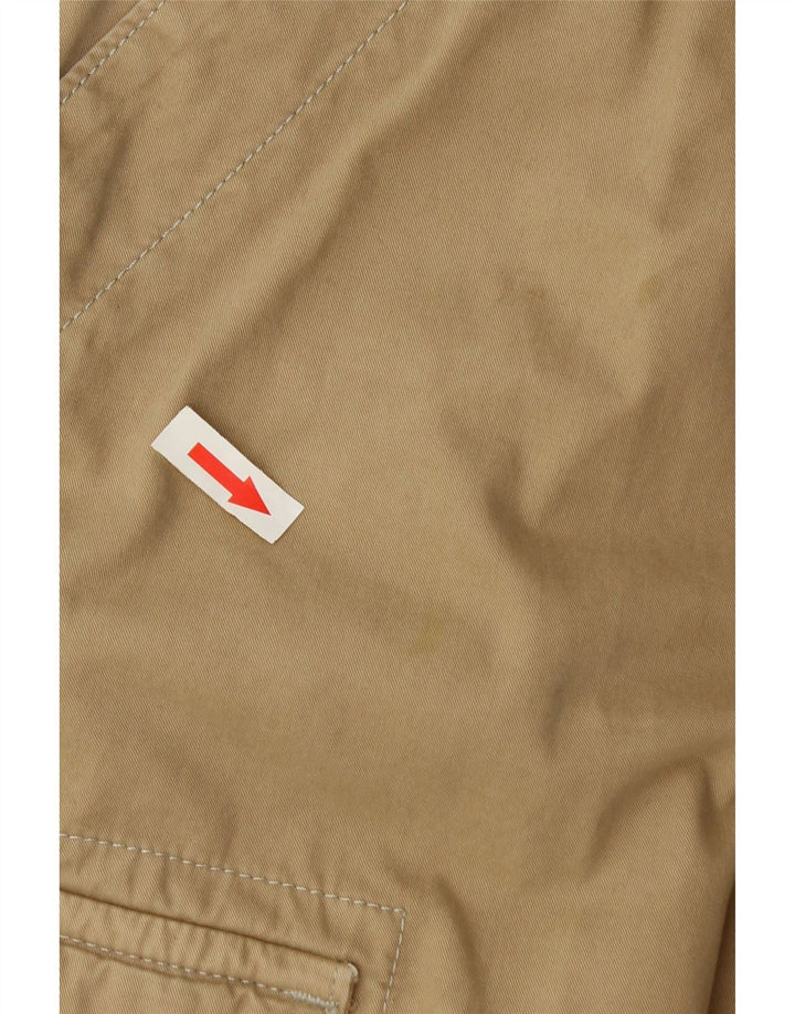 Murphy & Nye Mens Straight Cargo Trousers W36 L32 Beige Cotton
