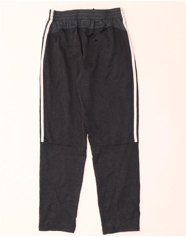 Adidas Boys Tracksuit Trousers 10-11 Years Medium Grey Polyester