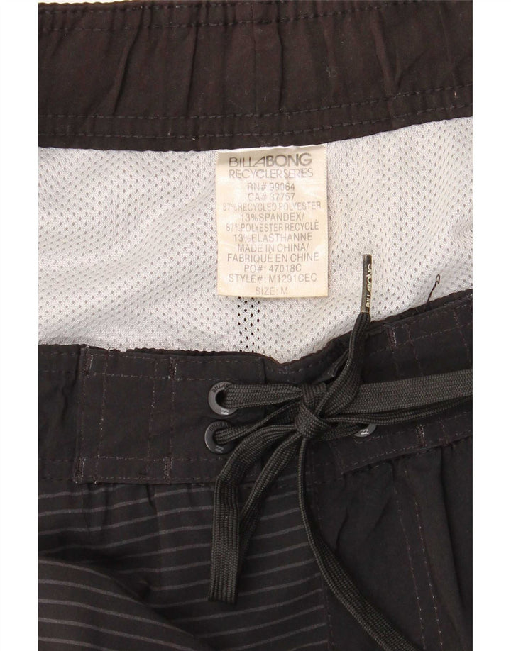 Billabong Mens Graphic Swimming Shorts Medium  Black Geometric Polyester