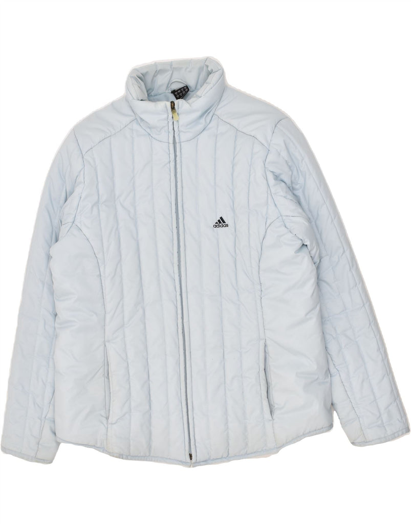 ADIDAS Womens Padded Jacket UK 18 XL  Blue Polyester | Vintage Adidas | Thrift | Second-Hand Adidas | Used Clothing | Messina Hembry 