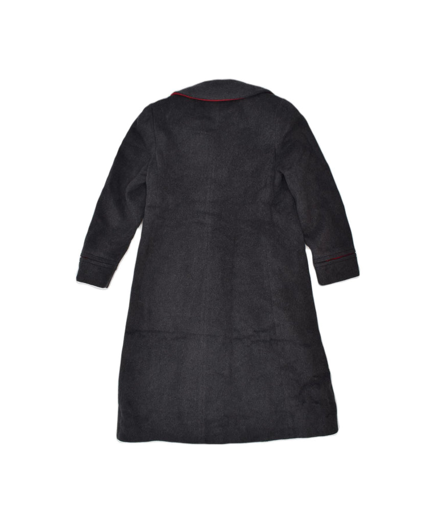 KAREN MILLEN Womens Petite Overcoat US 8 Medium Grey Wool | Vintage | Thrift | Second-Hand | Used Clothing | Messina Hembry 