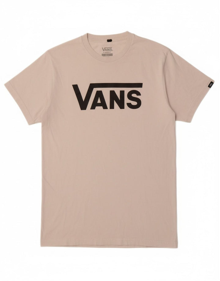 VANS Mens Classic Fit Graphic T-Shirt Top Small White Cotton Vintage Vans and Second-Hand Vans from Messina Hembry 