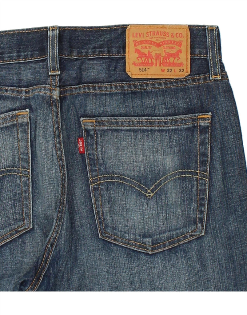 LEVI'S Mens 514 Straight Jeans W32 L32  Blue Cotton | Vintage Levi's | Thrift | Second-Hand Levi's | Used Clothing | Messina Hembry 