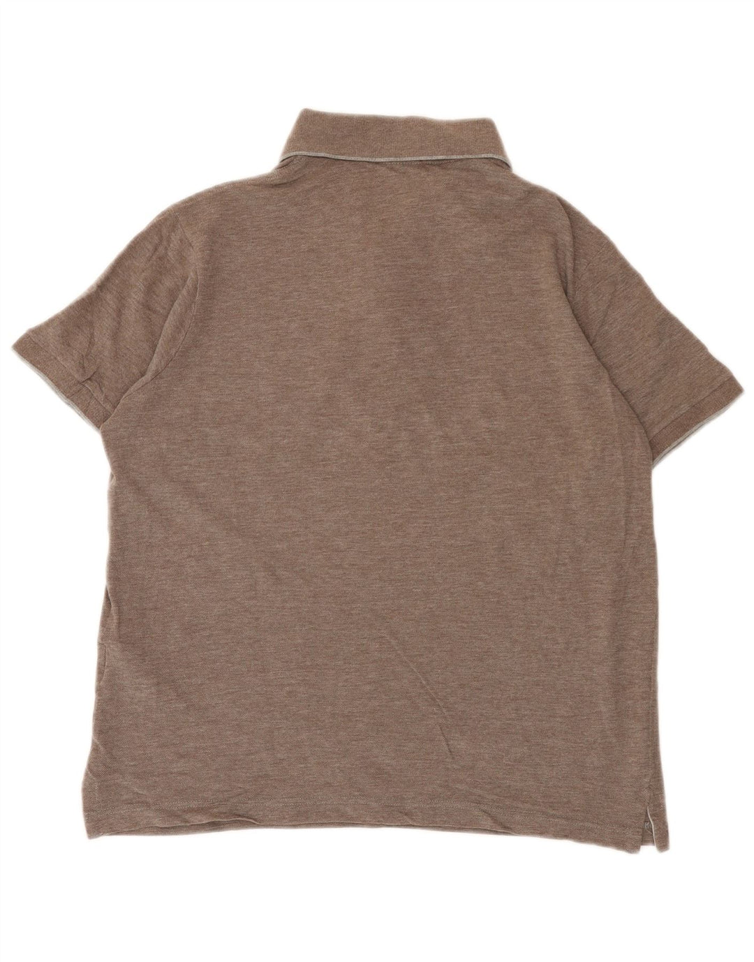 Paul & Shark Mens Regular Fit Polo Shirt Medium Brown Cotton