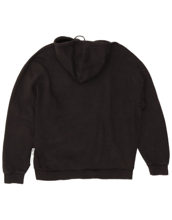 Puma Mens Graphic Hoodie Jumper Large Black Cotton