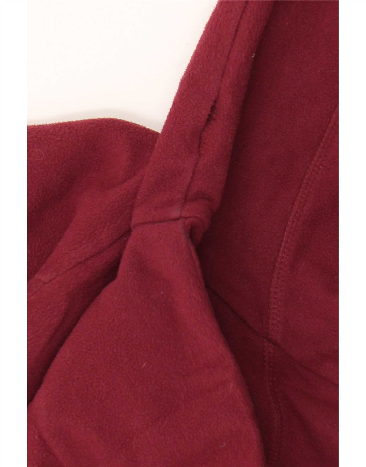 The North Face Womens Fleece Jacket UK 10 Small Burgundy Polyester